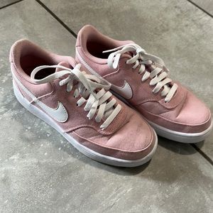 Pink Nike Court Vision sneakers